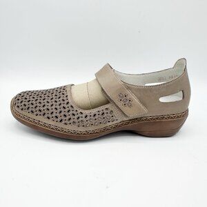New Rieker Antistress Women's Clay Leather Mary Jane Shoes Size 40 / US 8.5 $120